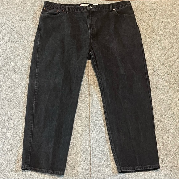 Vintage Levis 550 Jeans Mens Size 48X30 Actual 46x29 Black Relaxed Fit Denim - Picture 1 of 11
